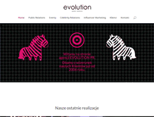 Tablet Screenshot of evolutionpr.pl