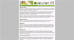 Desktop Screenshot of evolutionpr.co.za